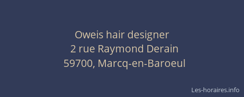 Oweis hair designer