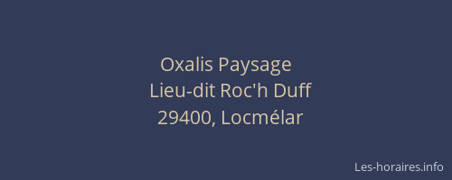 Oxalis Paysage