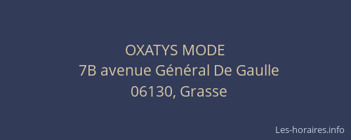 OXATYS MODE