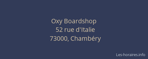 Oxy Boardshop