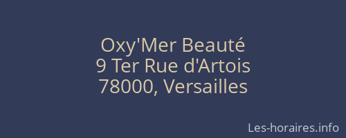 Oxy'Mer Beauté