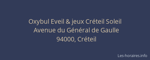 Oxybul Eveil & jeux Créteil Soleil