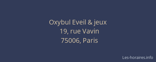 Oxybul Eveil & jeux