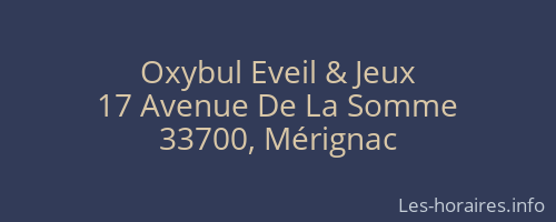 Oxybul Eveil & Jeux