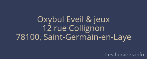 Oxybul Eveil & jeux