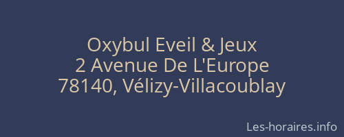 Oxybul Eveil & Jeux