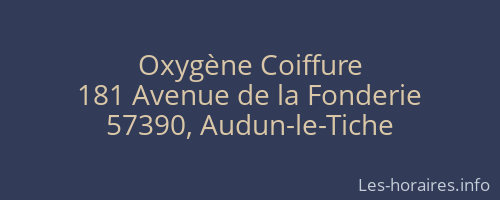 Oxygène Coiffure