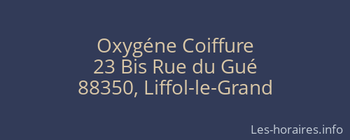 Oxygéne Coiffure