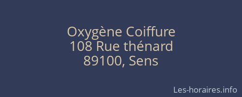 Oxygène Coiffure