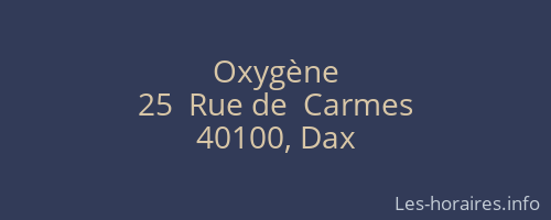 Oxygène