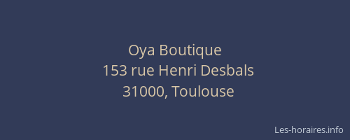 Oya Boutique