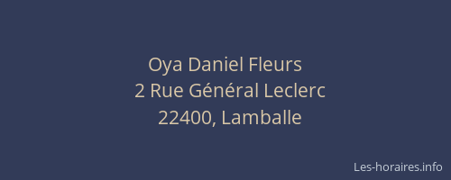 Oya Daniel Fleurs