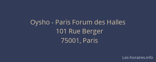 Oysho - Paris Forum des Halles