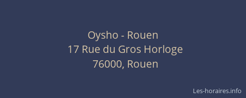 Oysho - Rouen