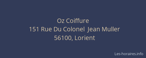 Oz Coiffure