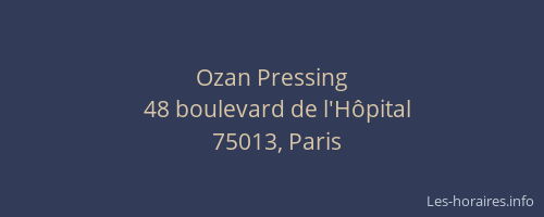 Ozan Pressing