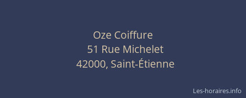 Oze Coiffure