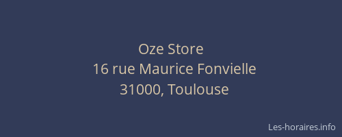 Oze Store
