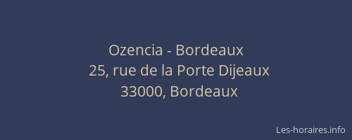 Ozencia - Bordeaux