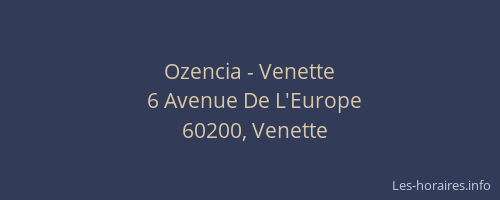 Ozencia - Venette