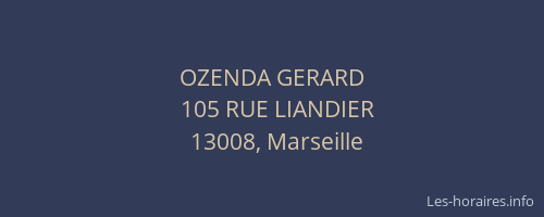 OZENDA GERARD
