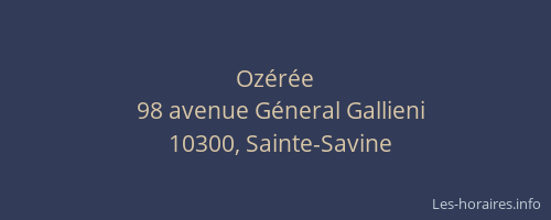 Ozérée