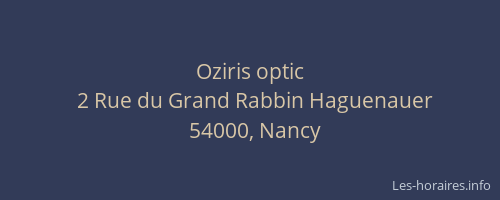 Oziris optic
