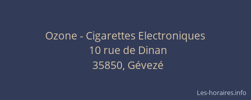 Ozone - Cigarettes Electroniques