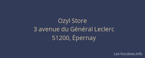 Ozyl Store