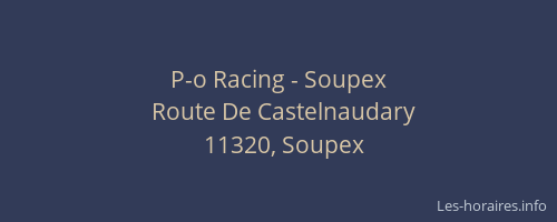 P-o Racing - Soupex
