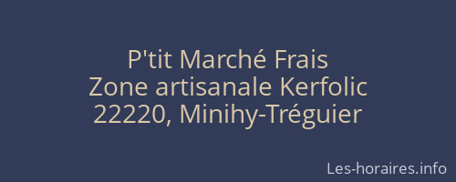 P'tit Marché Frais
