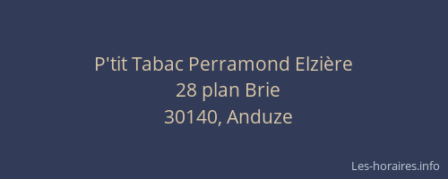P'tit Tabac Perramond Elzière