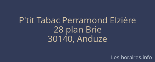 P'tit Tabac Perramond Elzière