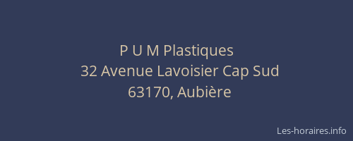P U M Plastiques