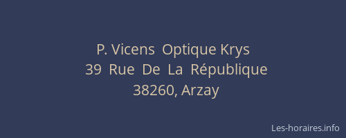 P. Vicens  Optique Krys