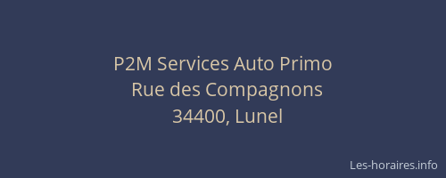P2M Services Auto Primo