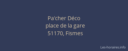 Pa'cher Déco