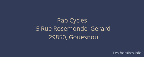 Pab Cycles