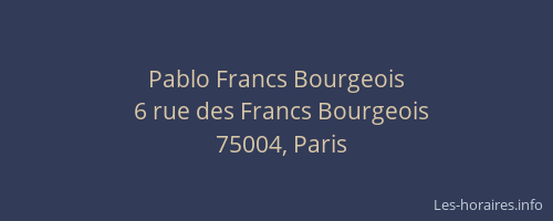 Pablo Francs Bourgeois