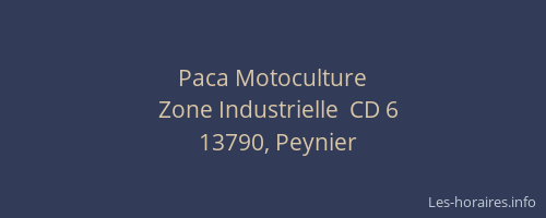 Paca Motoculture