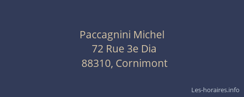 Paccagnini Michel