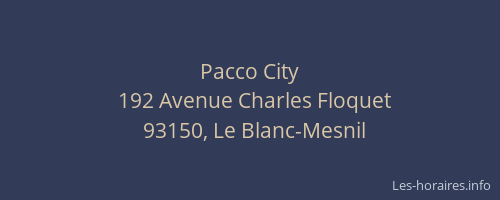 Pacco City
