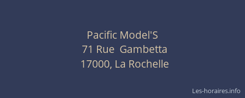 Pacific Model'S