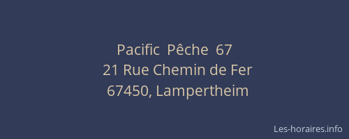 Pacific  Pêche  67