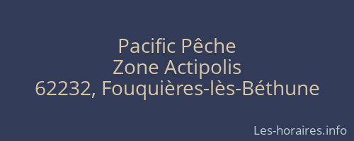 Pacific Pêche
