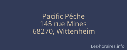 Pacific Pêche
