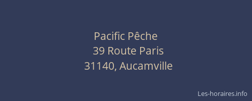 Pacific Pêche