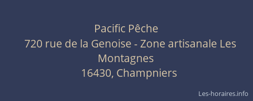 Pacific P&ecirc;che