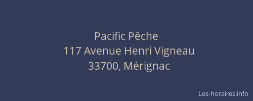 Pacific Pêche
