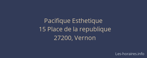 Pacifique Esthetique